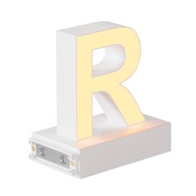 Magnetic LED Light Capital Letter, (R) H3.7" 3000K