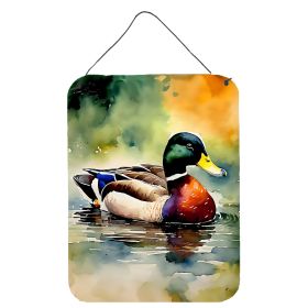 NEW Mallard Wall or Door Hanging Prints Aluminum Metal Sign Kitchen Wall Bar Bathroom Plaque Home Decor Front Door Plaque, 12x16, Multicolor